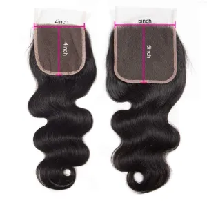 Sdamey Brazilian Body Wave Human Hair 5X5 Lace Closure