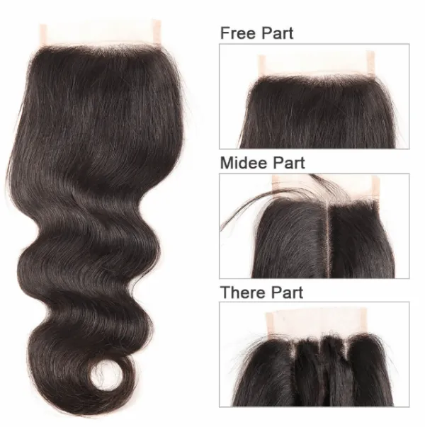 Sdamey Brazilian Body Wave Human Hair 5X5 Lace Closure