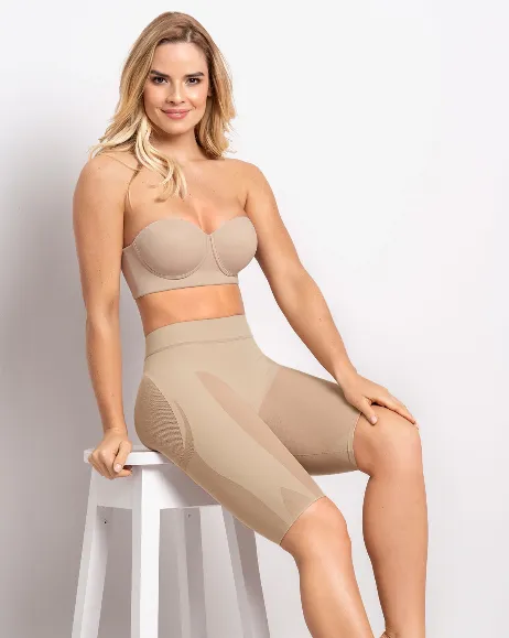 Seamless High Waist Shapewear with Thigh Compression-