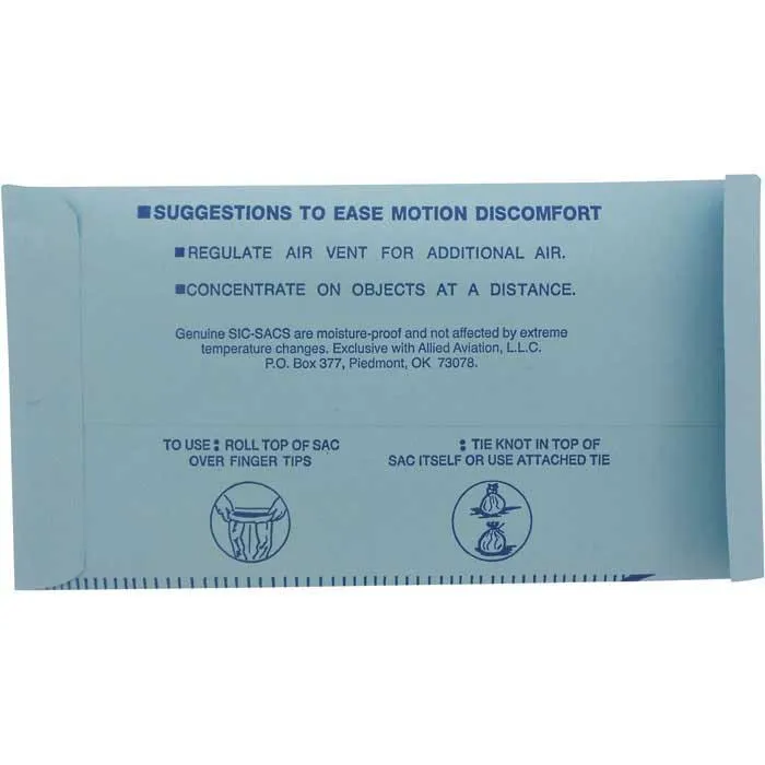 SIC-SAC Motion Sickness Bag