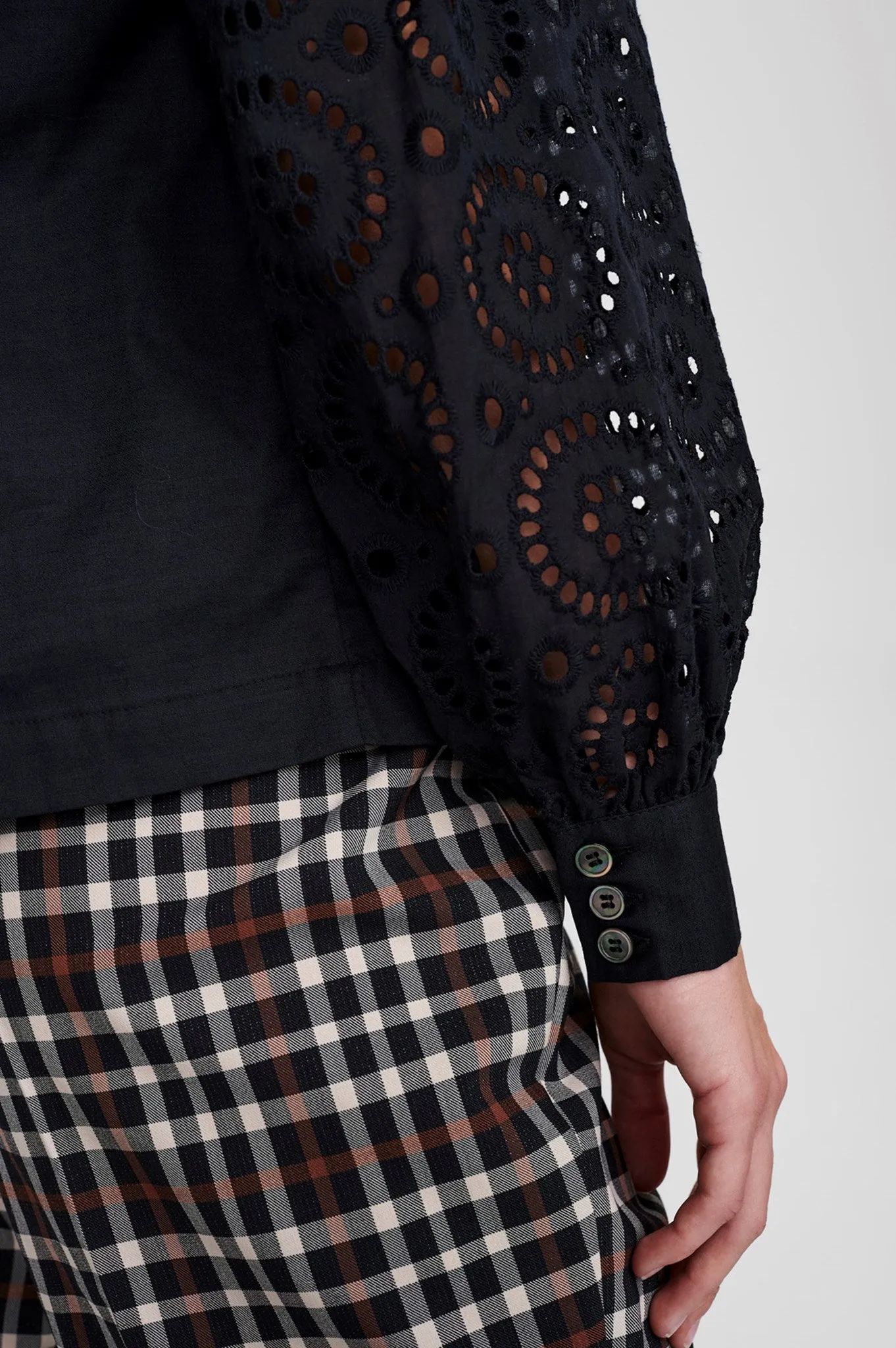 SICAMPANA BLOUSE - Caviar