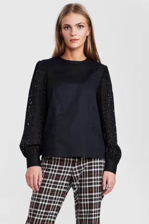 SICAMPANA BLOUSE - Caviar