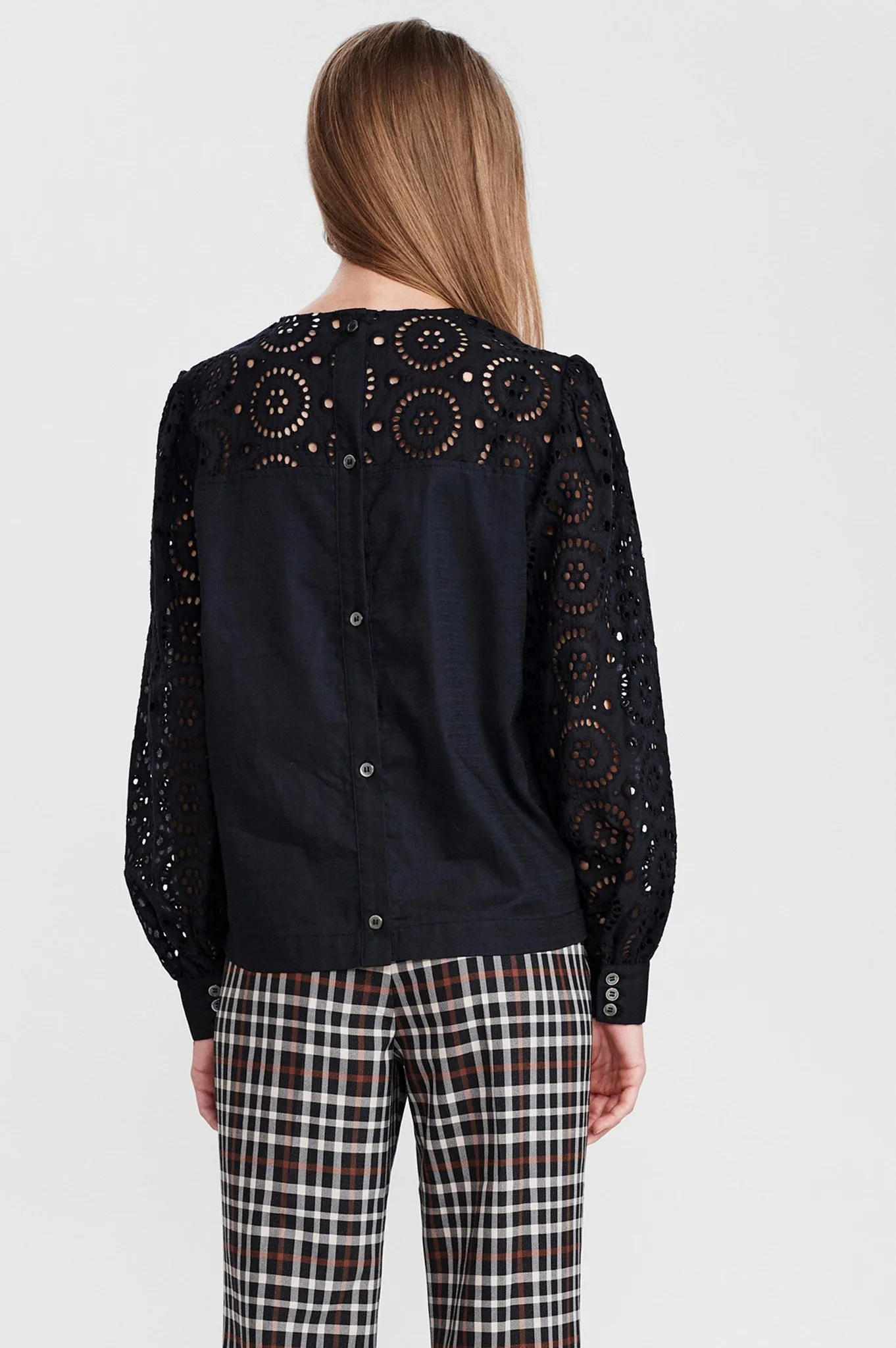SICAMPANA BLOUSE - Caviar