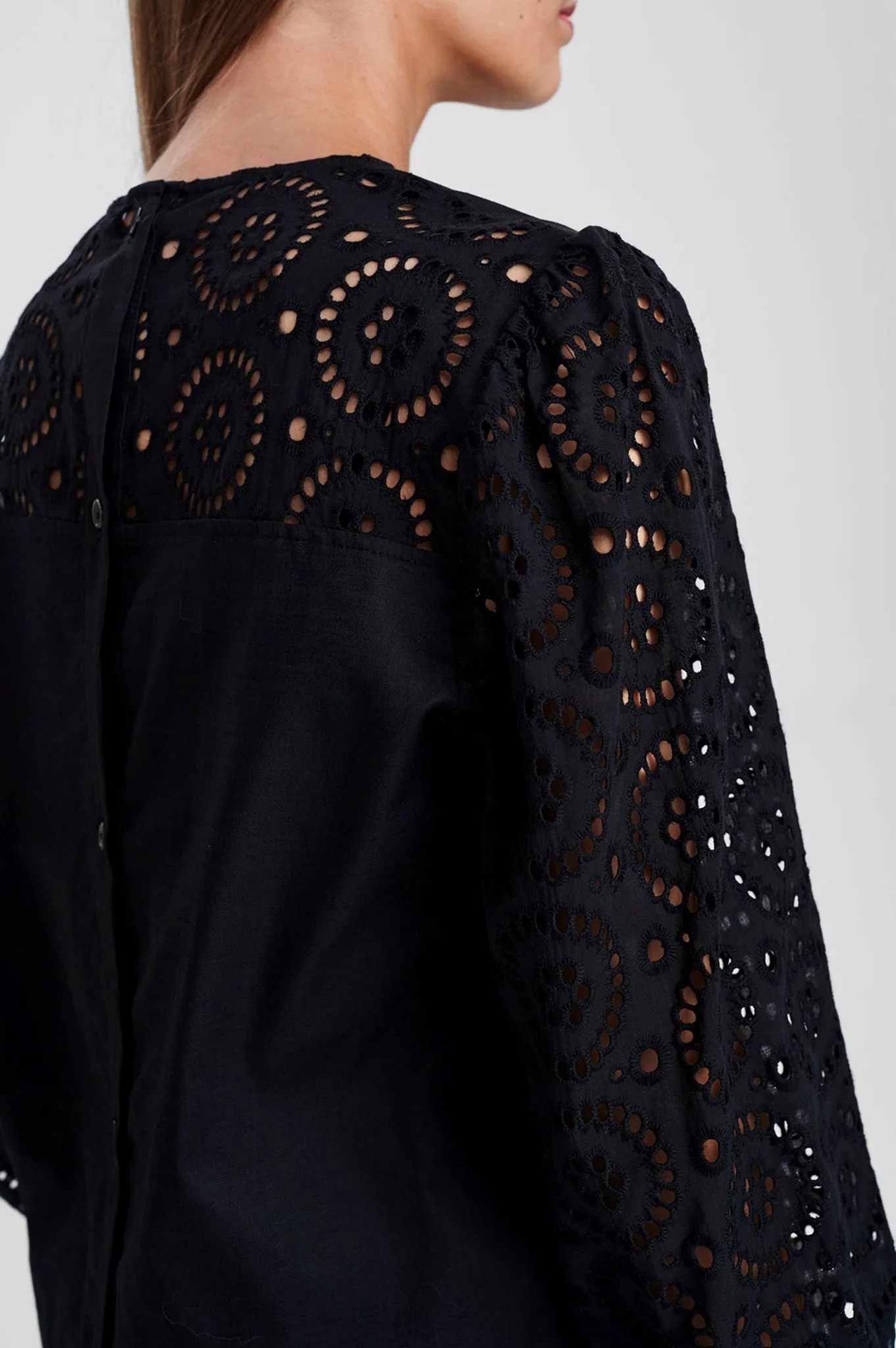 SICAMPANA BLOUSE - Caviar