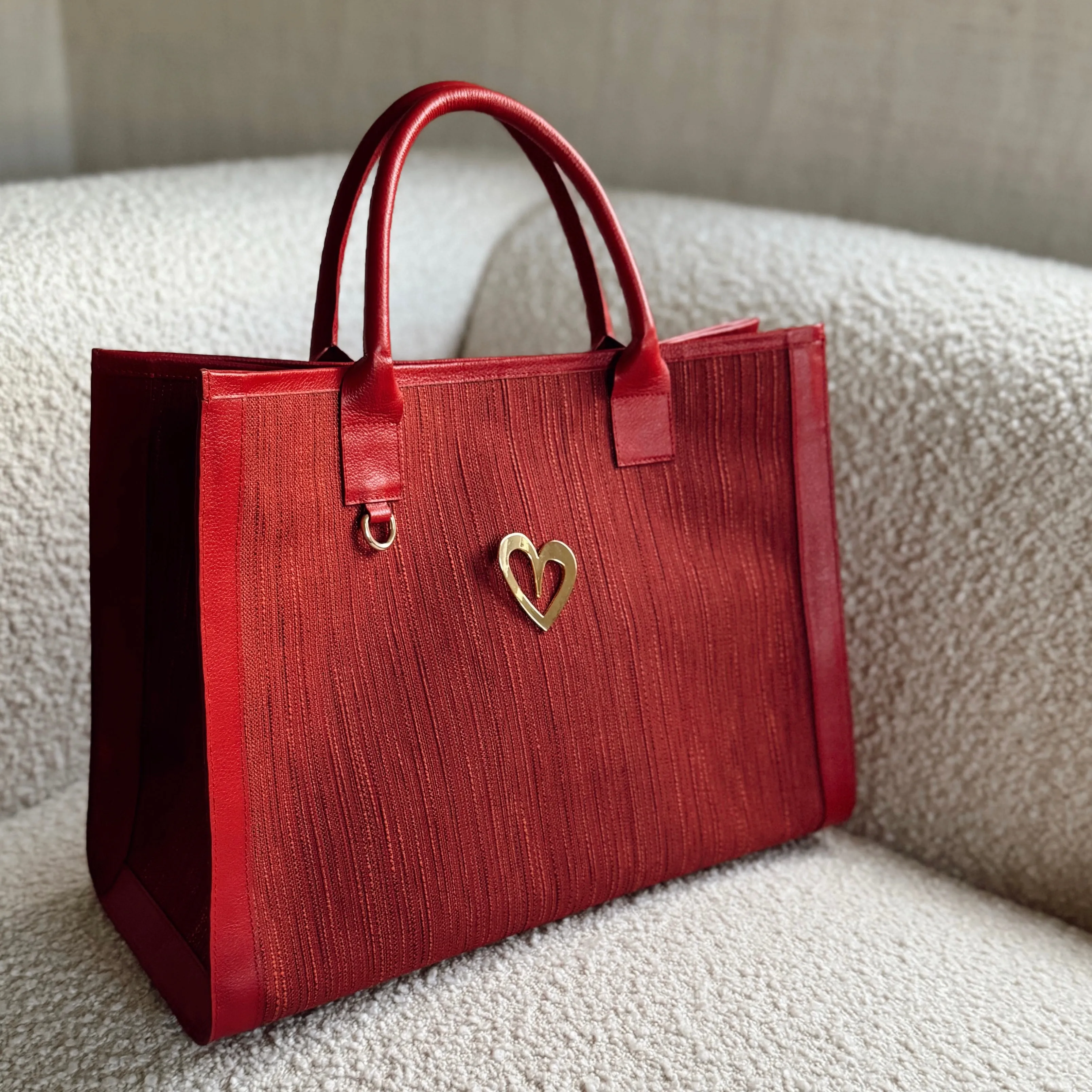 Sienna Tote Bag - Red [ Big ]