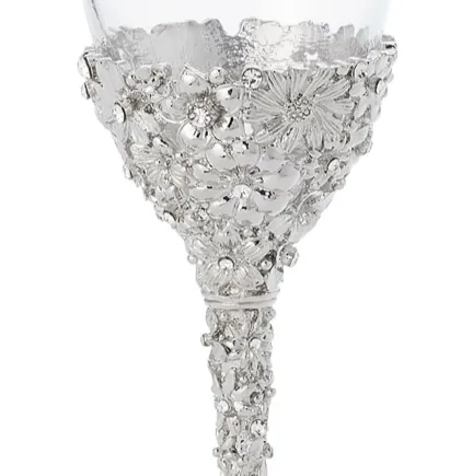Silver Everleigh Toasting Flute Set of 2 by Olivia Riegel