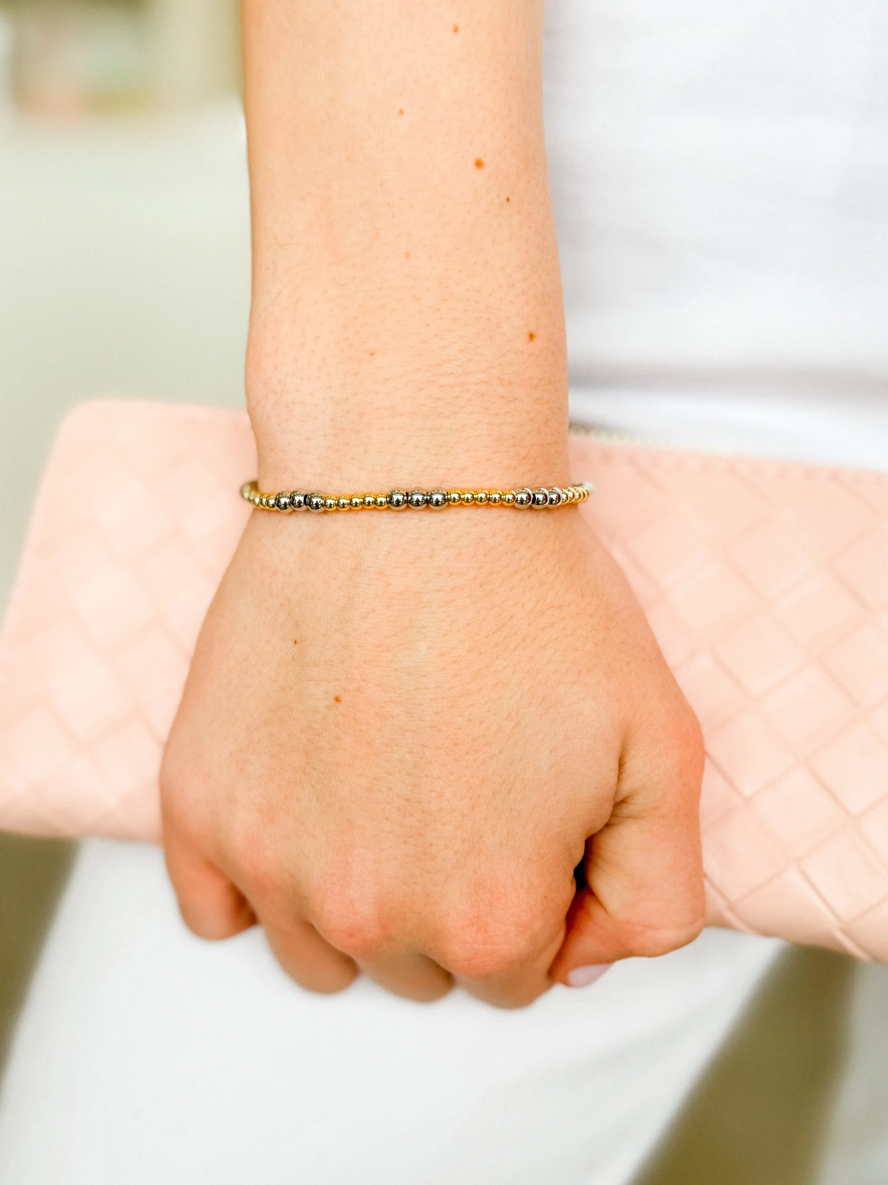 Silver/Gold Ball Bracelet