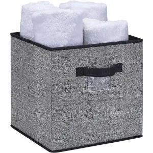 Simplify Collapsible Storage Cube, Black