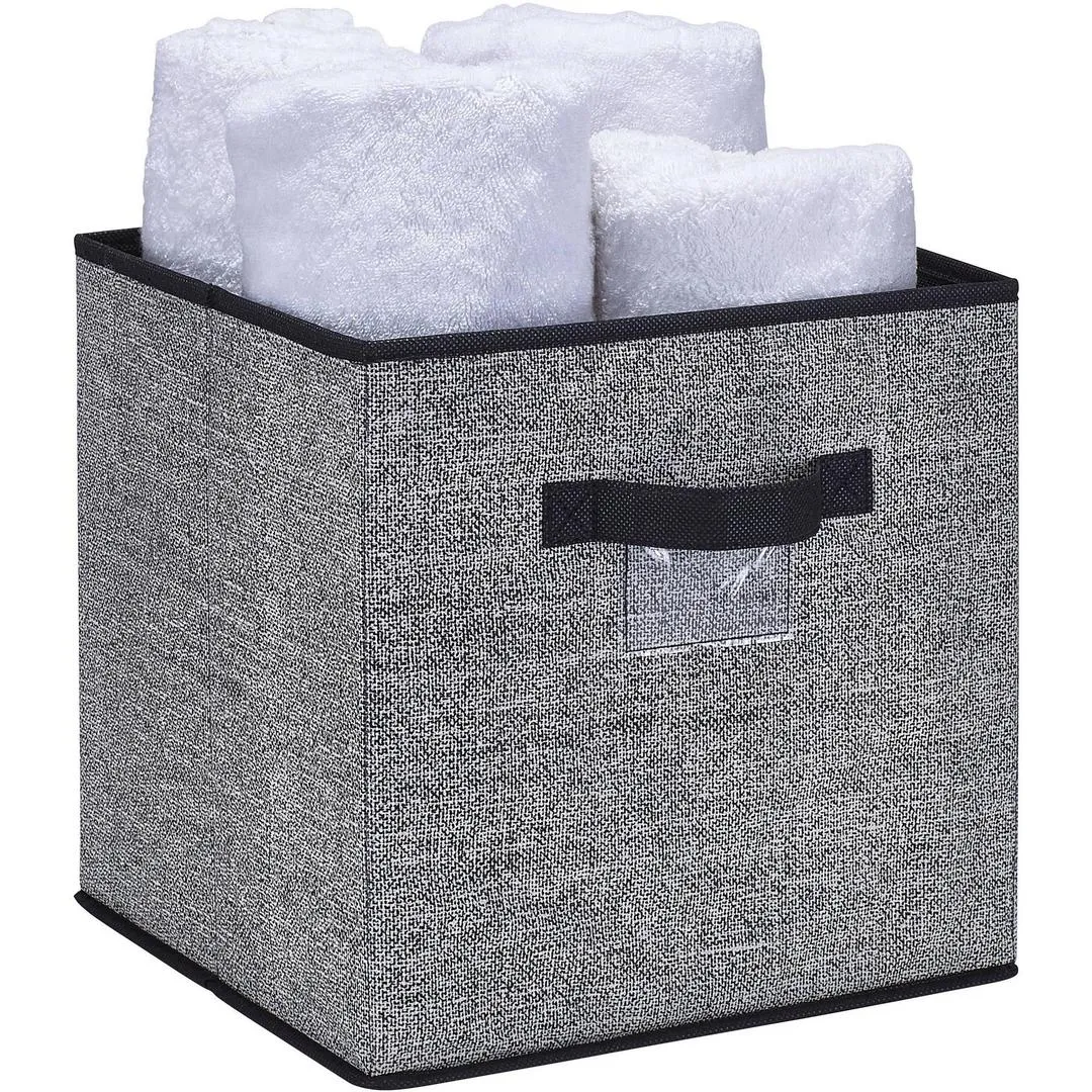 Simplify Collapsible Storage Cube, Black