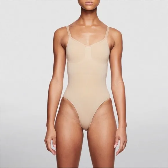 Skims nude seamless sculpt brief bodysuit