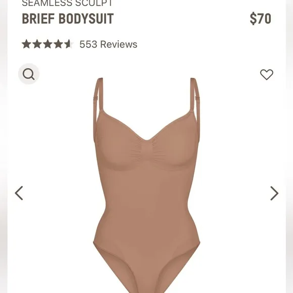 Skims sculpt seamless bodysuit size XSmall / XXS twin pack value