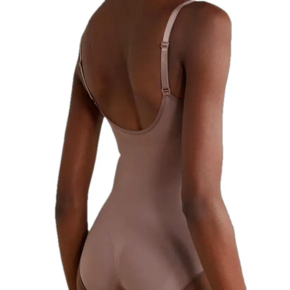 Skims XXS/XS Sculpting BODYSUIT Brief with Snaps Umber New in box