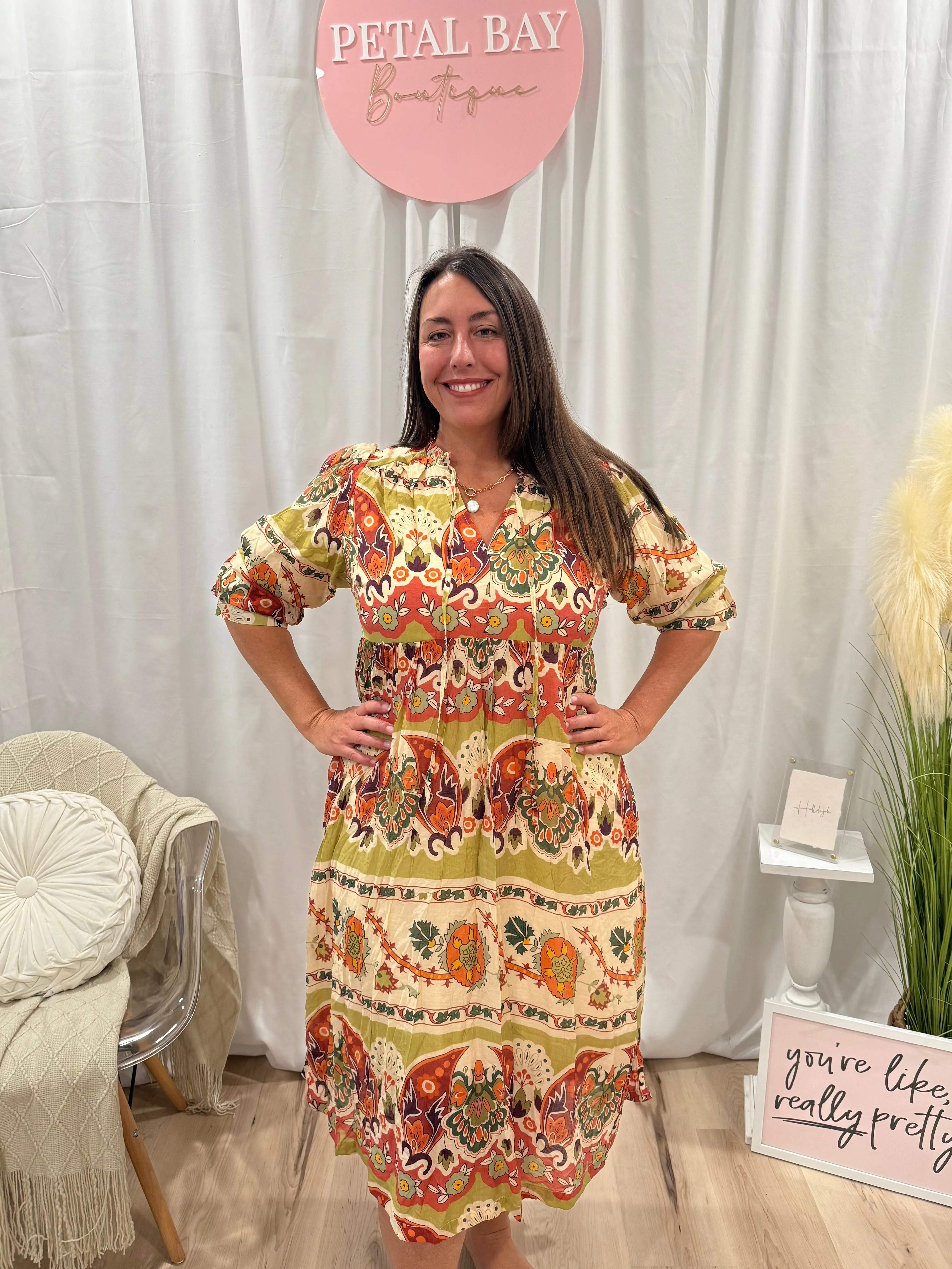 Southwest Avocado Dress