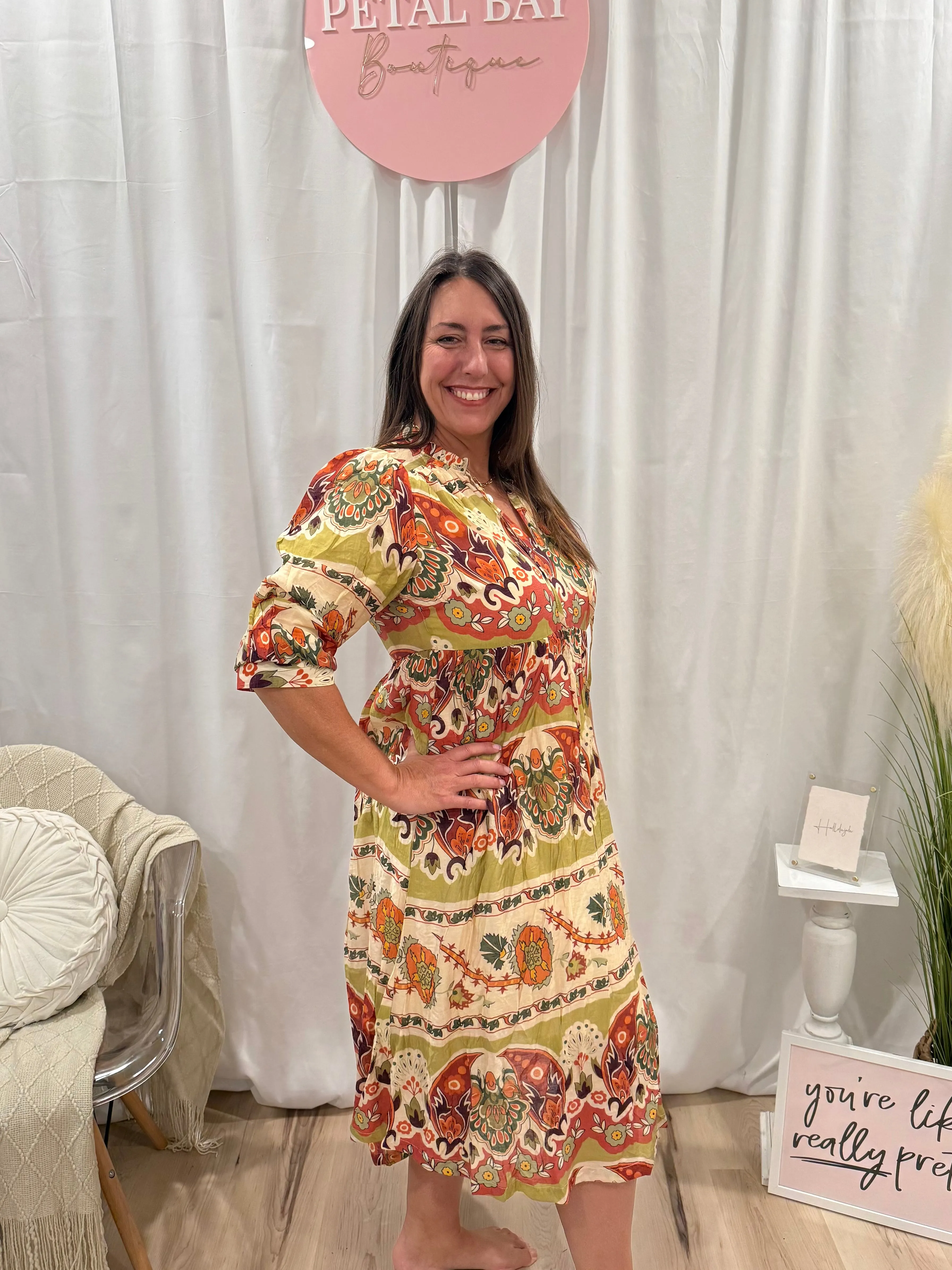 Southwest Avocado Dress