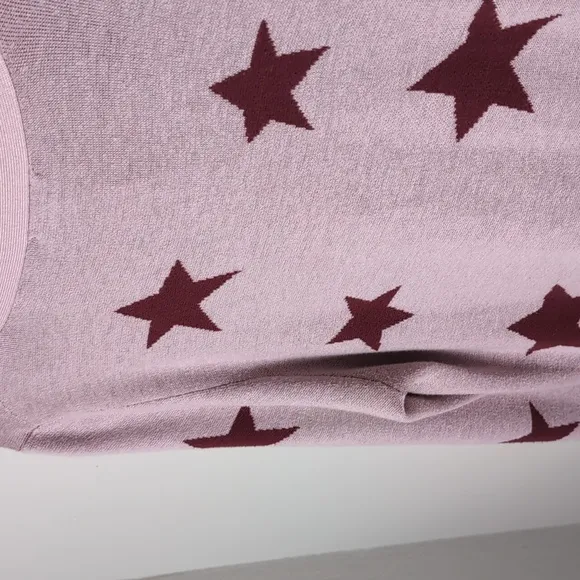 Splendid Star Patterned Pink Sweater Womens XL Pink Cardigan