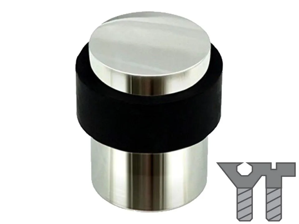 STAINLESS STEEL DOOR STOPPER CYLINDER WITH RUBBER RING