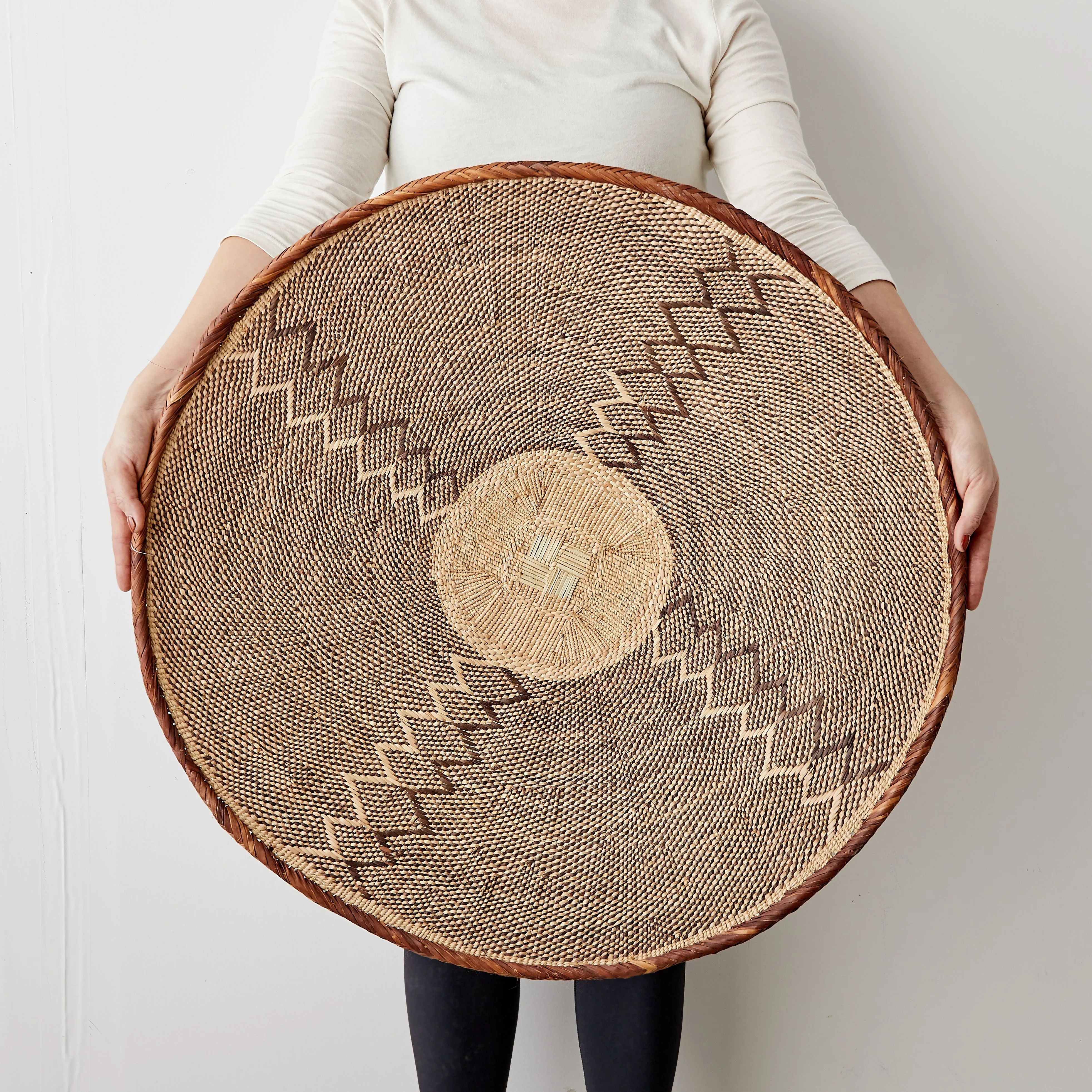 Statement Binga Patterned Wall Hanging Basket