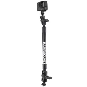 Suport camera video pe barca Ram Tough-Pole™ 22" cu prindere pe sina