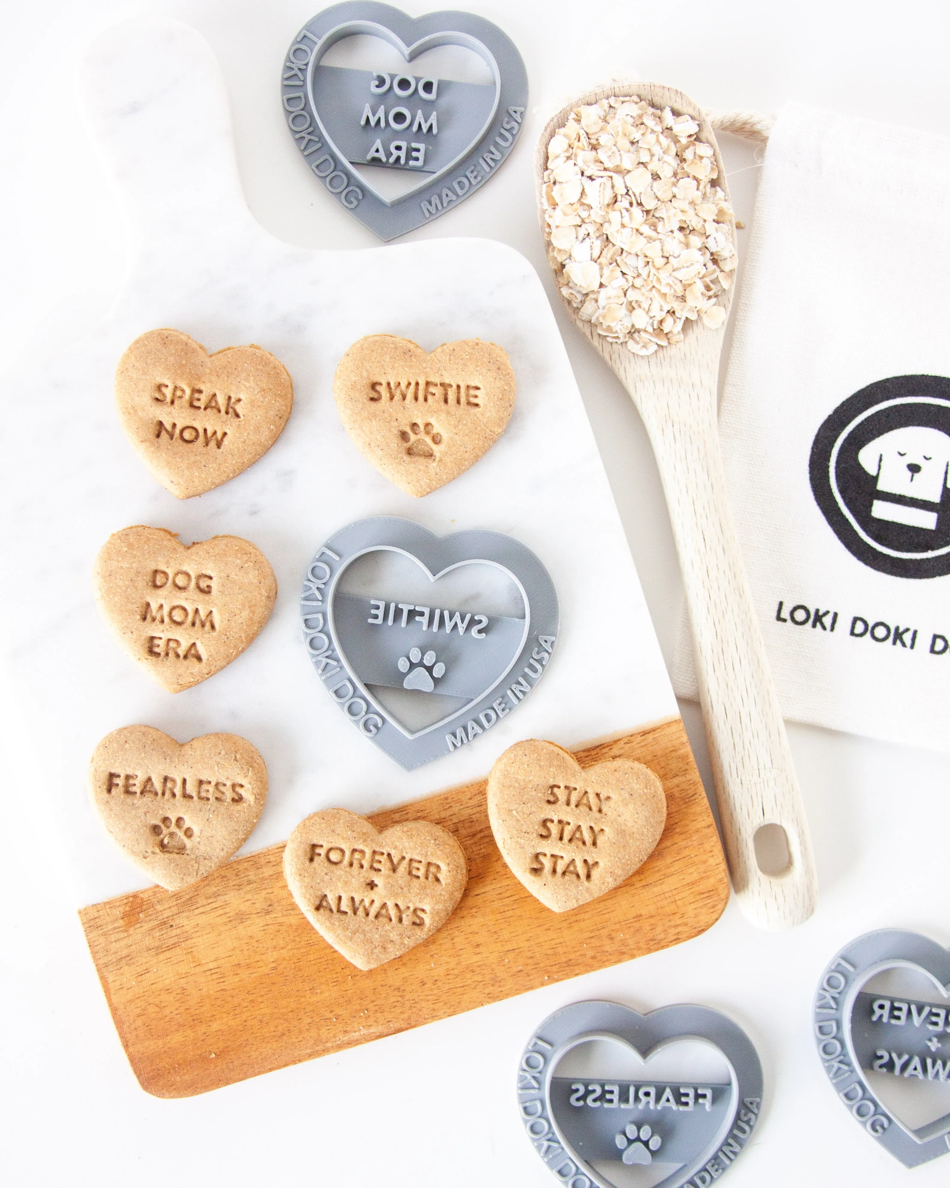 Swiftie Inspired Conversation Hearts - Dog Biscuit Cookie Cutters