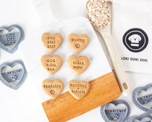 Swiftie Inspired Conversation Hearts - Dog Biscuit Cookie Cutters