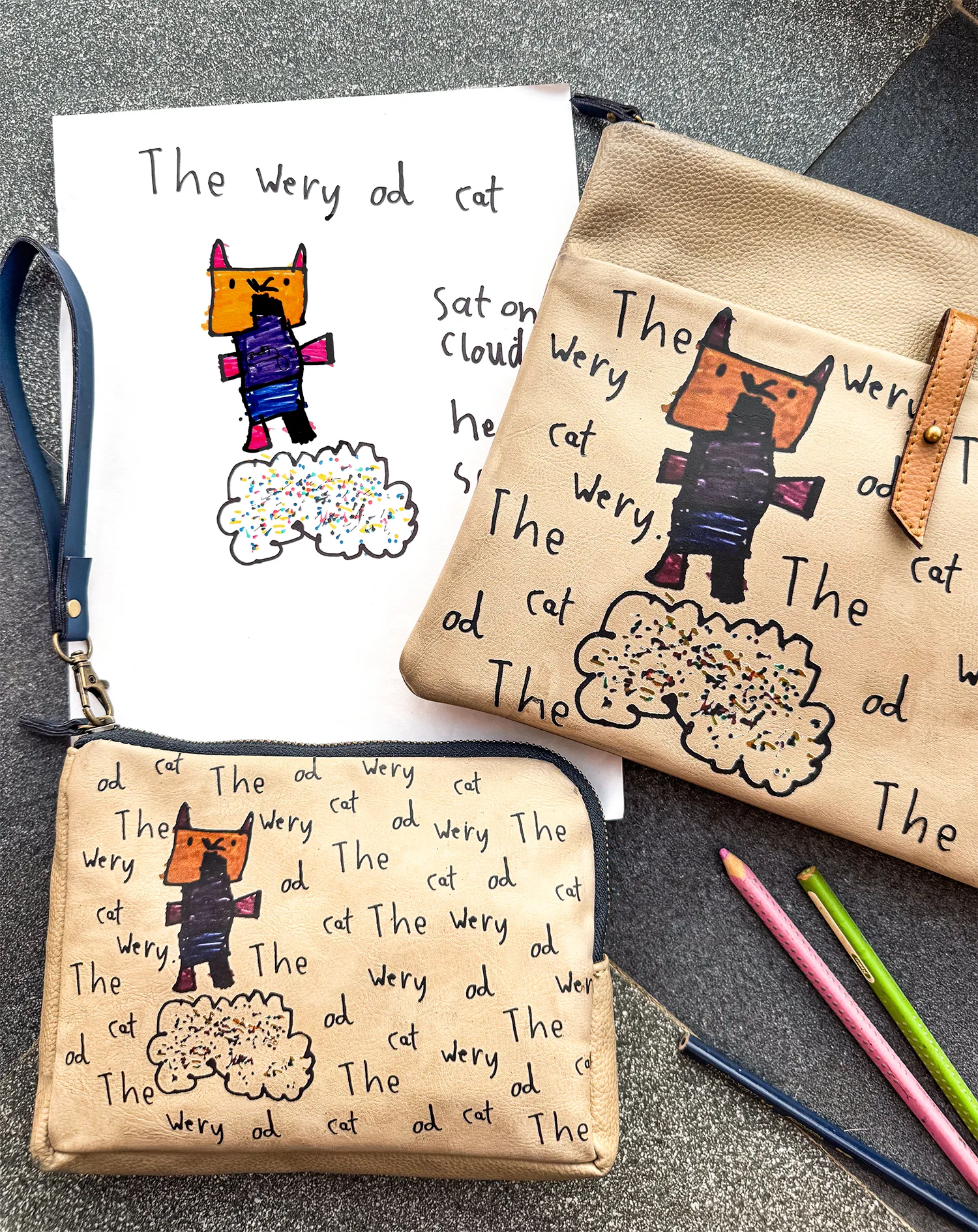 Tablet sleeve (with your child’s art)