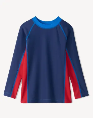 Toddler Boys Nautical Colourblock Long Sleeve Rashguard