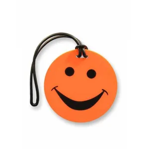 Tosca Happy Face Luggage Tag Orange