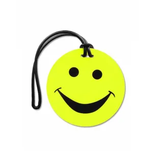 Tosca Happy Face Luggage Tag Yellow