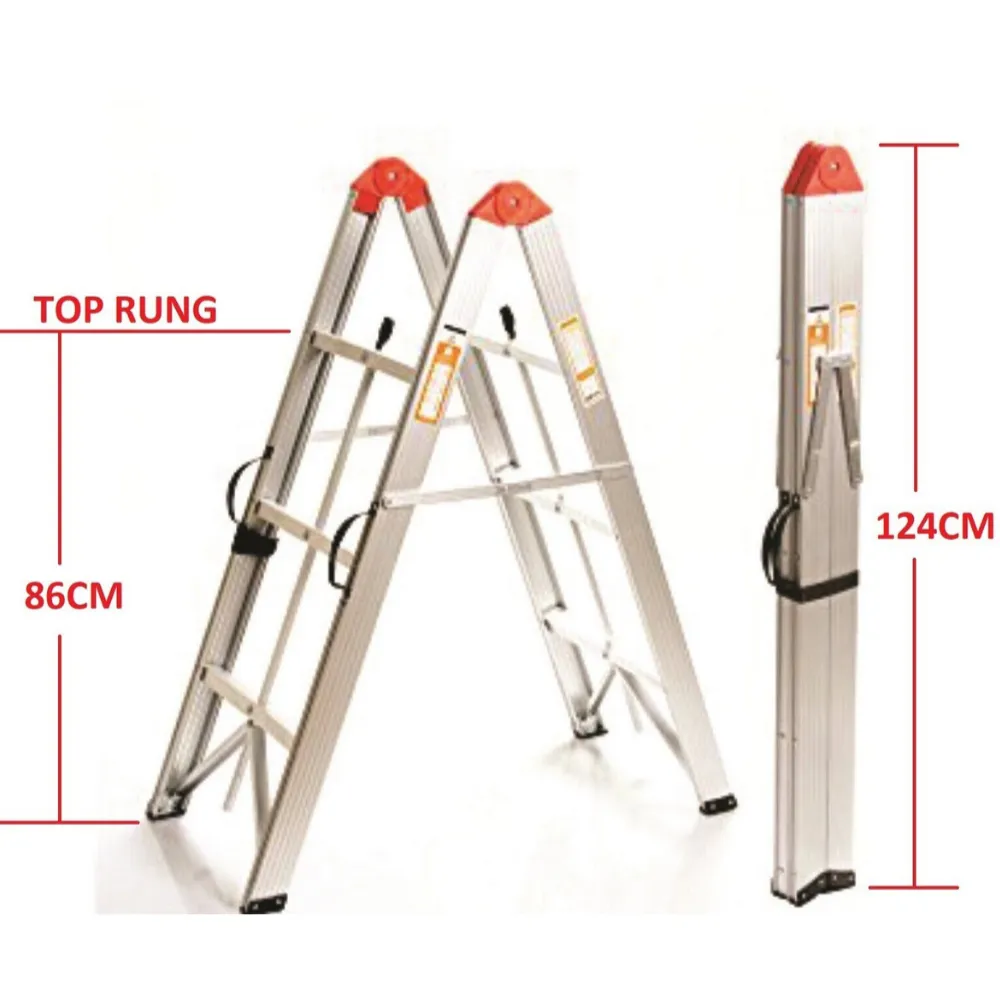 TRA - 3 Step Aluminium Collapsible Box Ladder