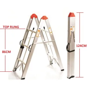 TRA - 3 Step Aluminium Collapsible Box Ladder