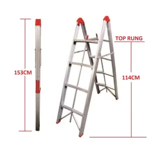 TRA - 4 Step Aluminium Collapsible Box  Ladder