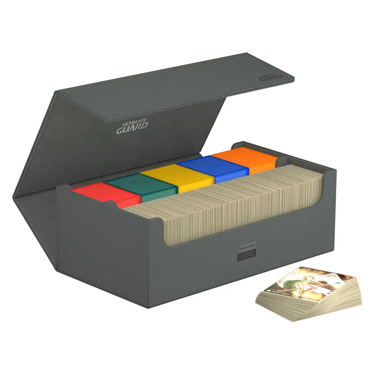 Ultimate Guard Arkhive Flip Case 800  Standard Size XenoSkin Monocolour Grey Deck Box
