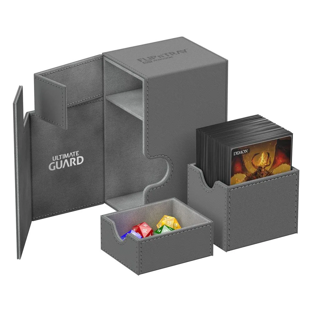 Ultimate Guard Flip ́n ́Tray  Deck Case 80  Standard Size XenoSkin Grey
