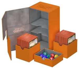 Ultimate Guard Twin Flip´n´Tray Deck Case 200  Standard Size XenoSkin Orange