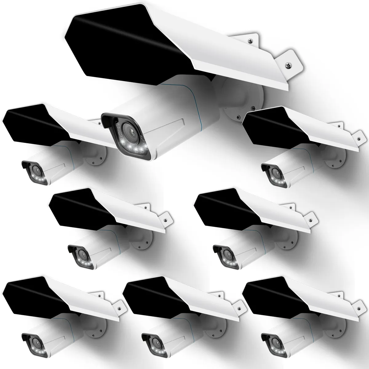 Universal Security Camera Sun Rain Cover Shield, Protective Roof for Dome/Bullet Outdoor Camera