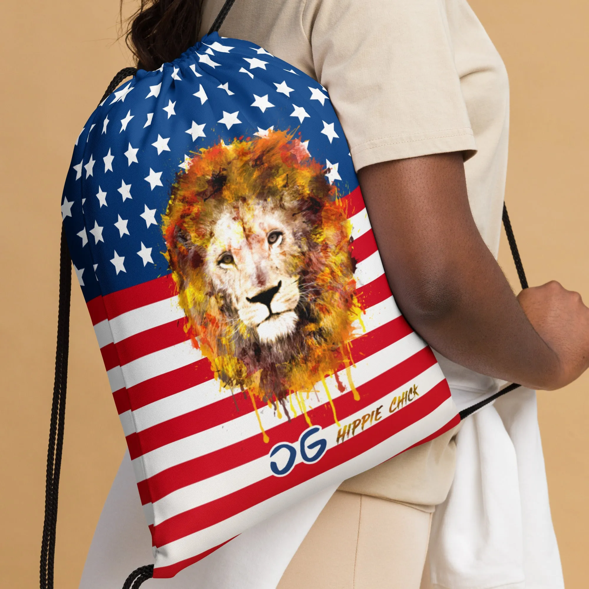 USA Drawstring Bag