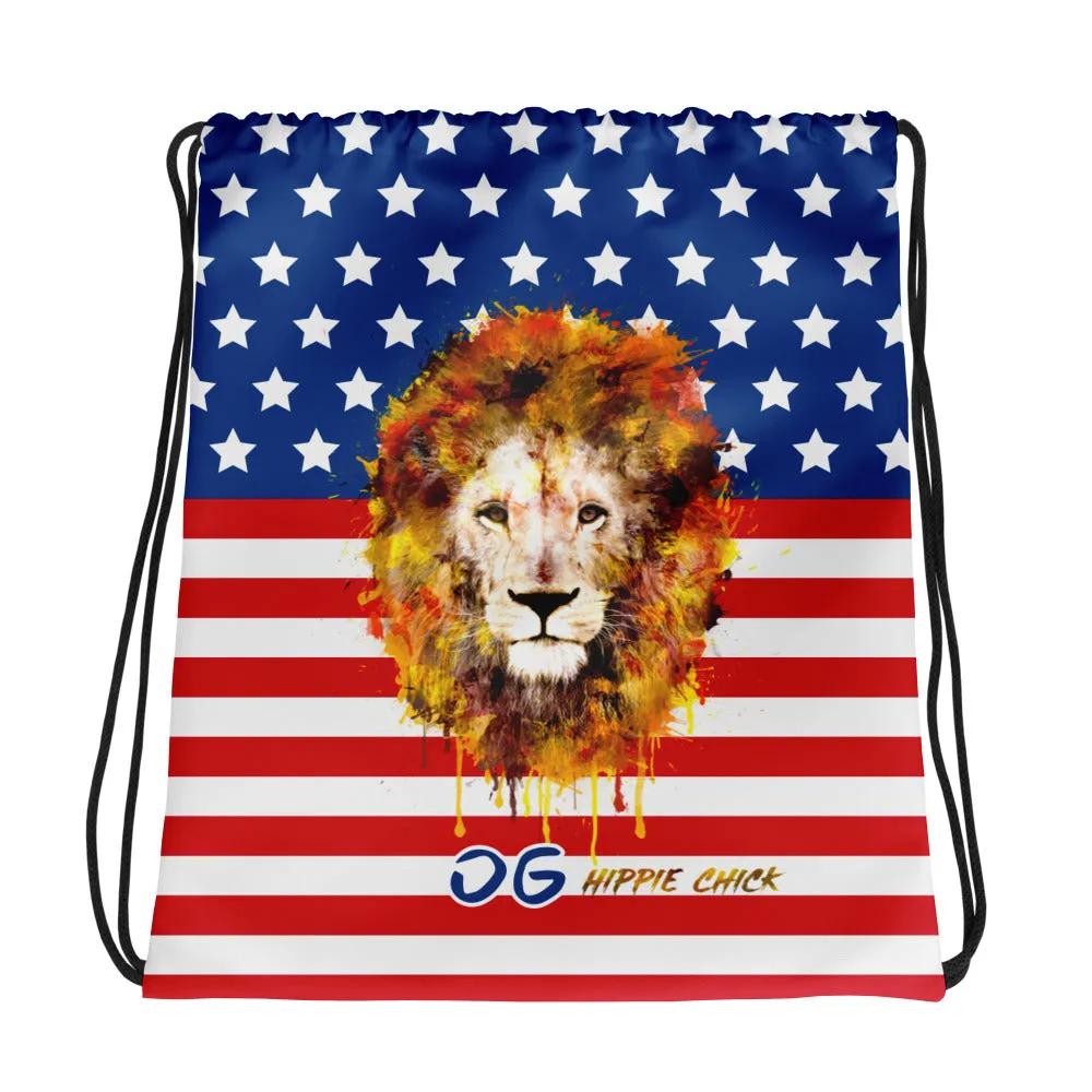 USA Drawstring Bag