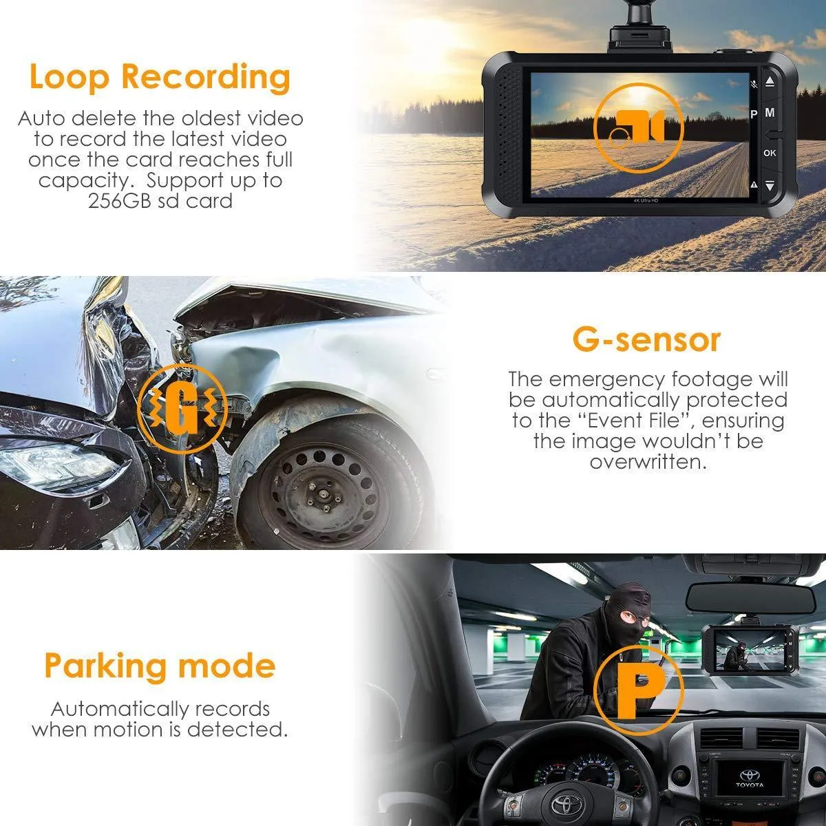 Vantrue X4 UHD 4K Dash Camera