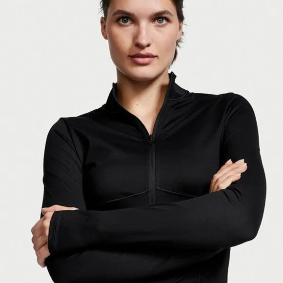 Victoria’s Secret sports Black jacket Meduim Full Zip Gym