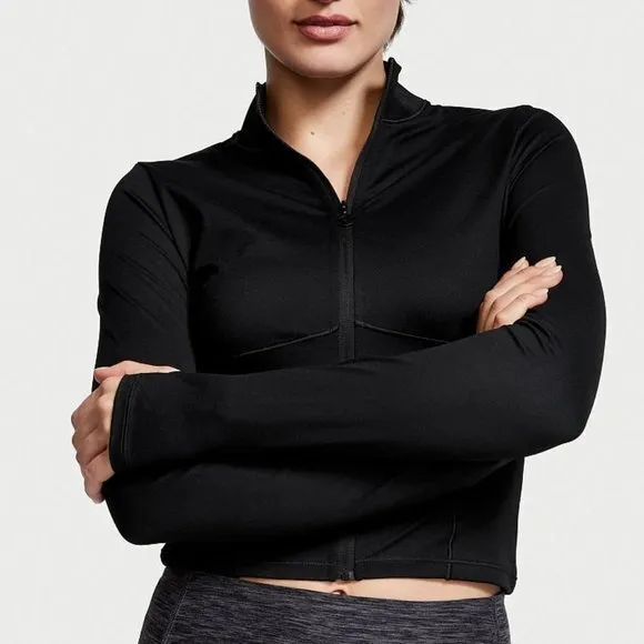 Victoria’s Secret sports Black jacket Meduim Full Zip Gym