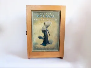 Vintage Advertising DeLaval Cream Separators Counter Advertising Display Case