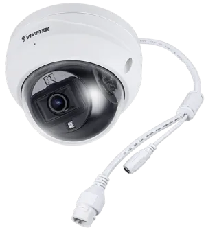 VIVOTEK 5MP,2.8mm Fixed Lens, 30m IR, IK10, IP66, Dome Network Camera with POE and Built-in Mic