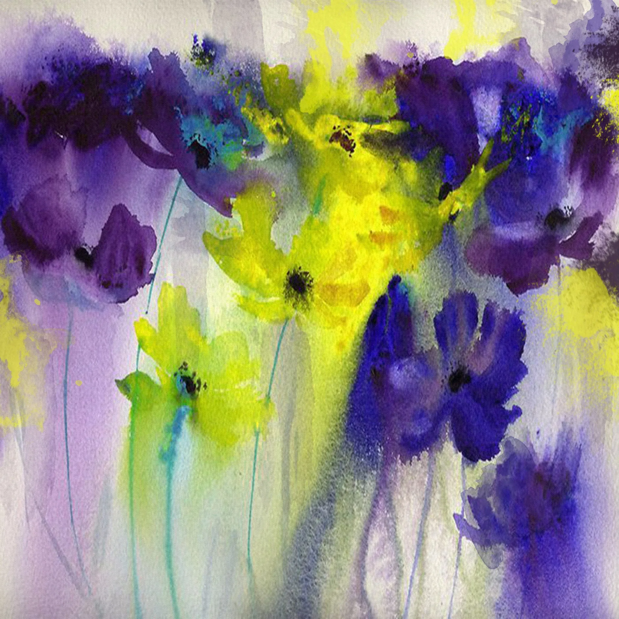 Watercolor Floral Printed Pattern Vinyl