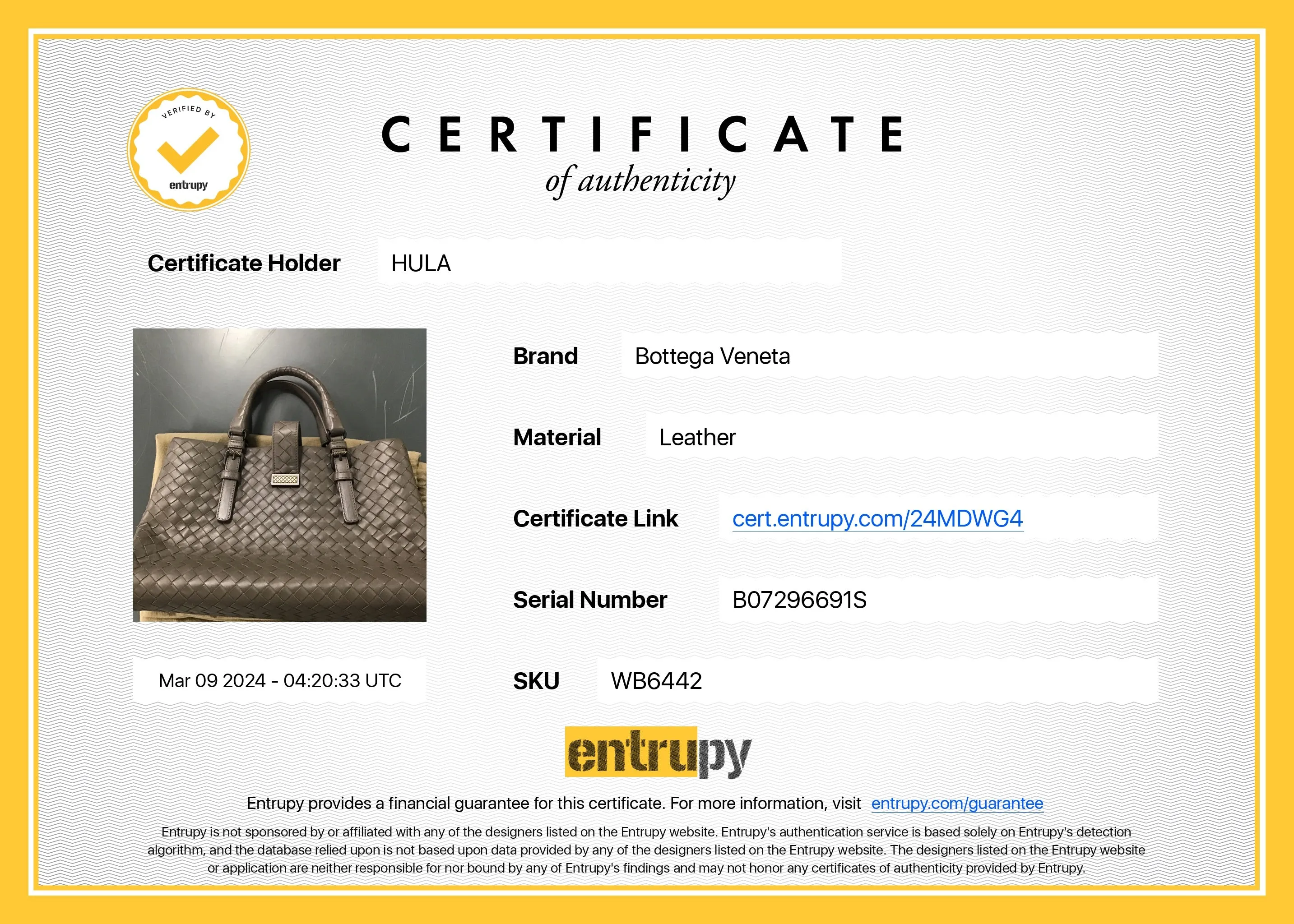 [WB6442] Bottega Veneta | Tote Bag