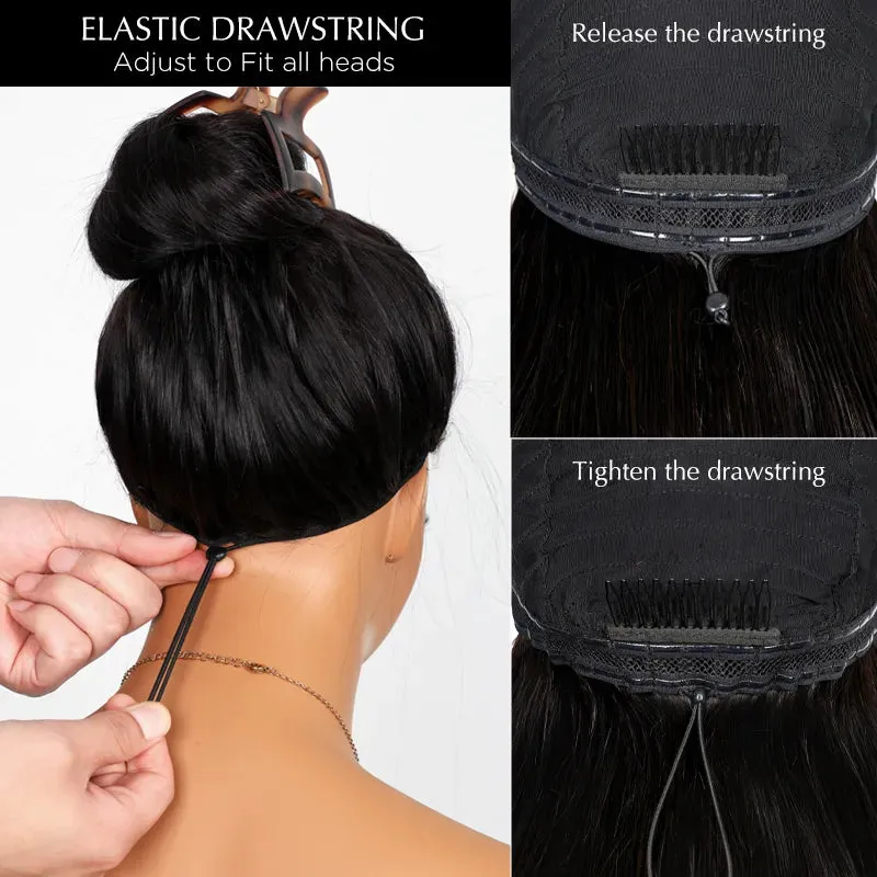 Wear And Go Balayage Highlight Color Glueless Deep Wave Pre Cut Lace Wig Ready to Wear Wig with Pre Plucked Hairline & Bleached Knots