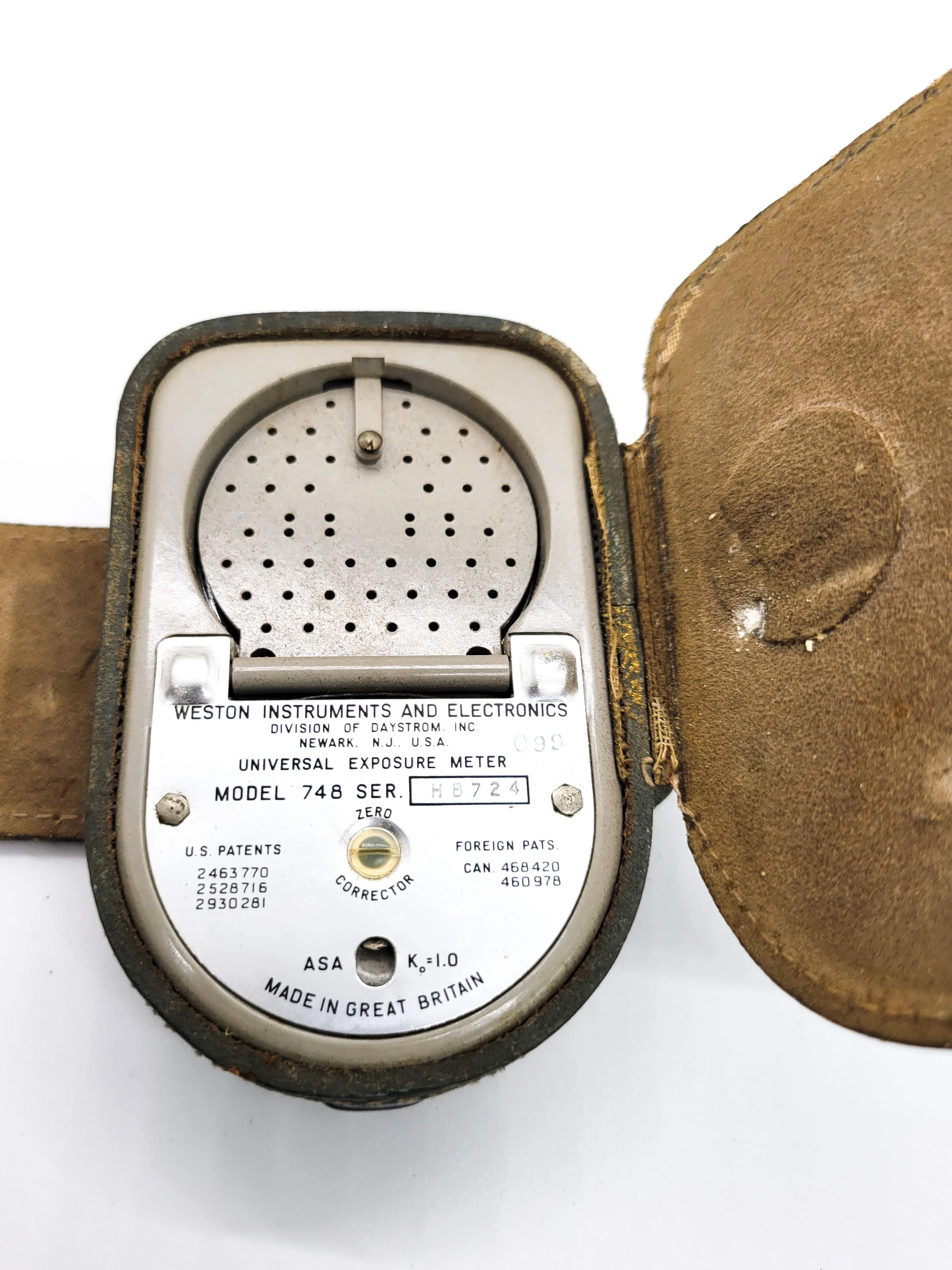Weston Master V vintage camera light exposure meter Model 748 1963 Steampunk