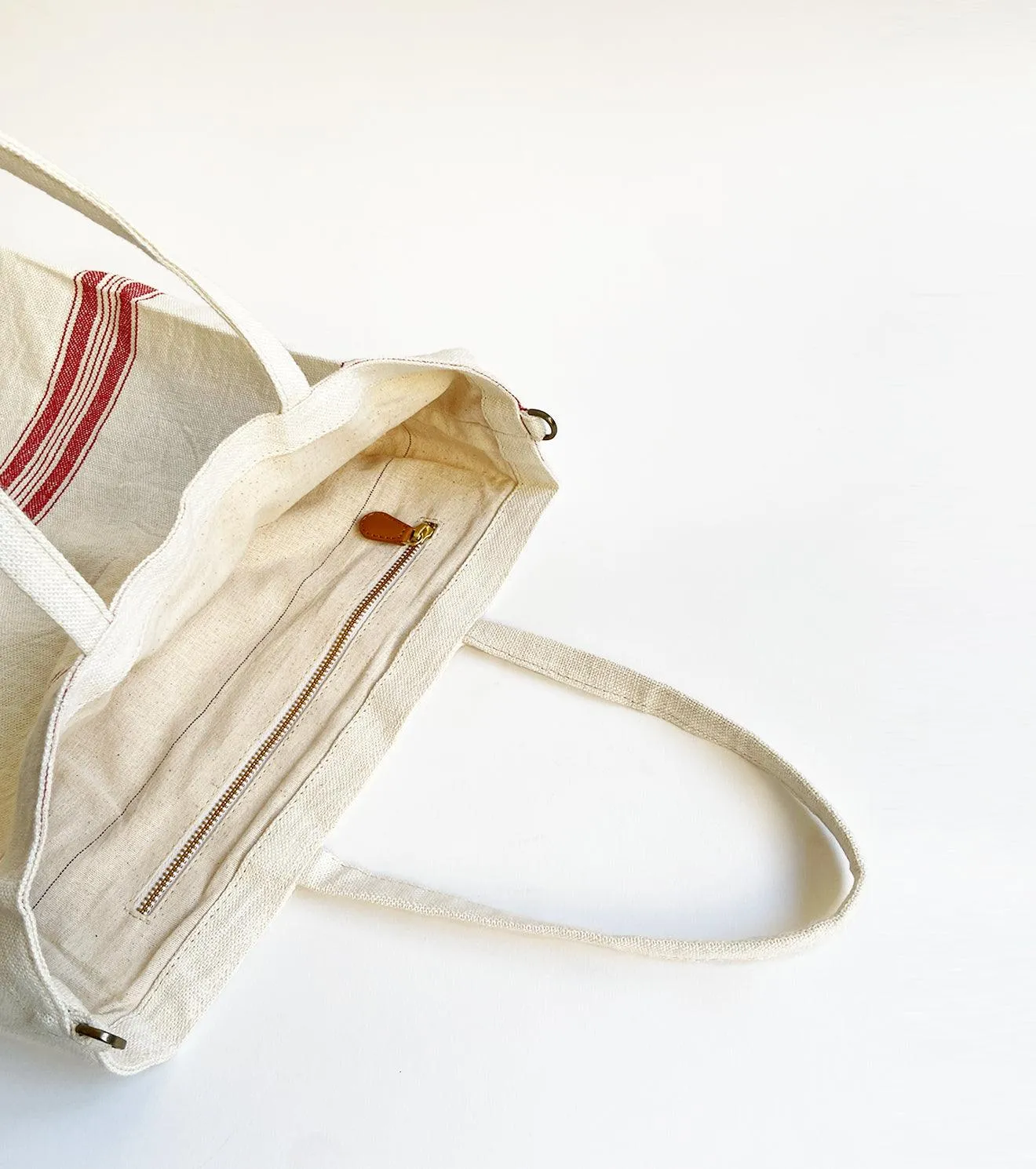 White ash tote bag