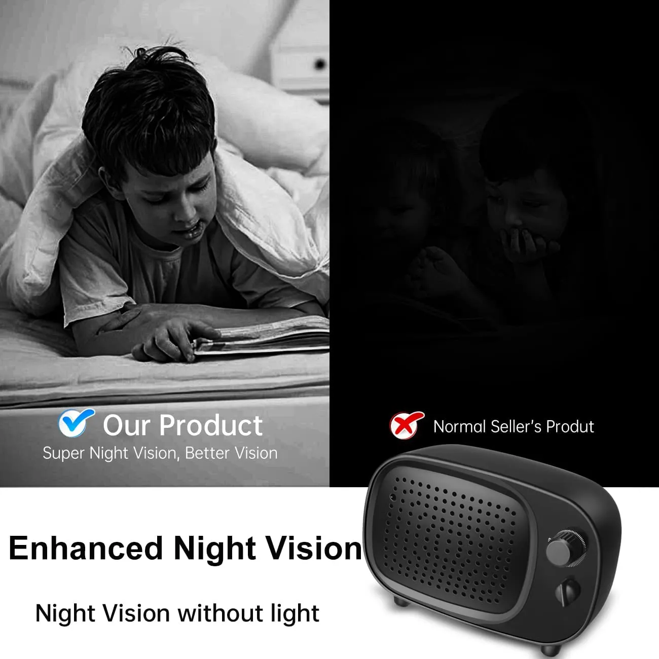 Wi-Fi Video Camera Bluetooth Speaker Full HD 2MP Live Stream Remote Record