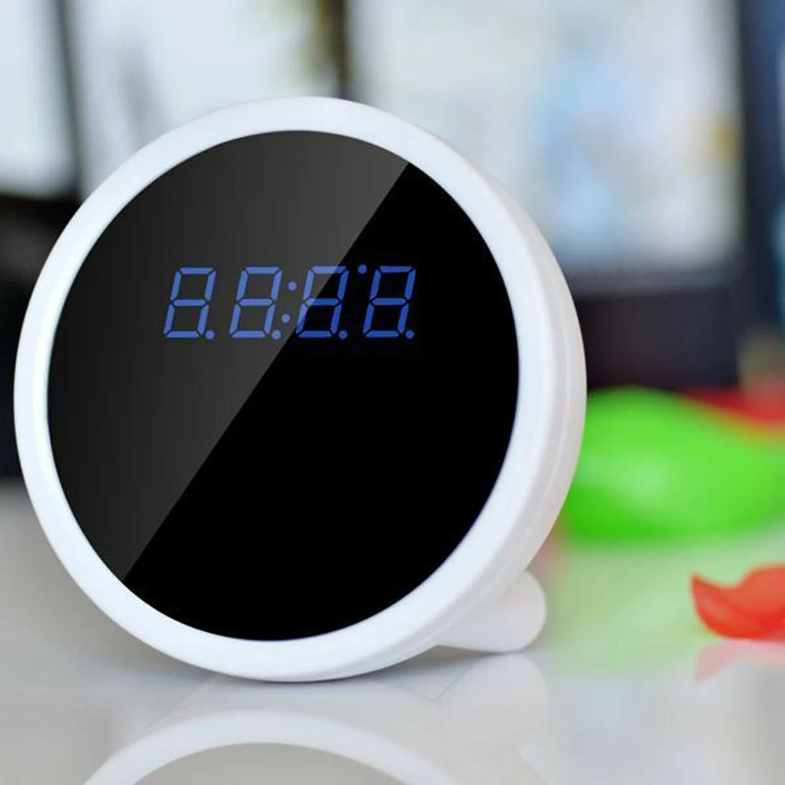 Wireless Wi-Fi HD 1080p Video Camera Alarm Clock for iPhone Android App