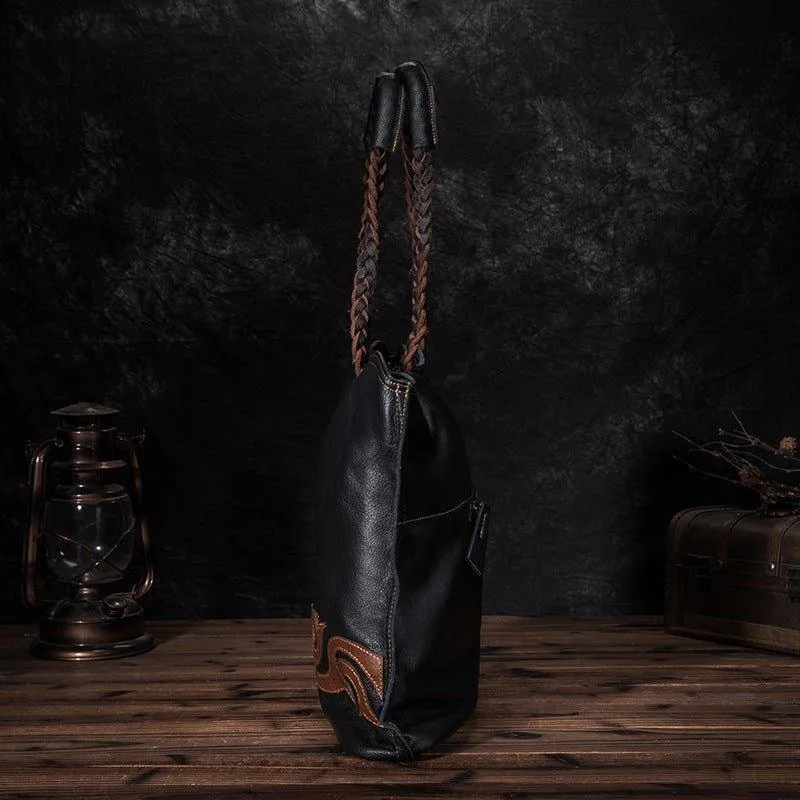 Woosir Soft Leather Large Tote with Zipper